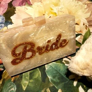Wifey & Bride Acrylic Clutch/Crossbody